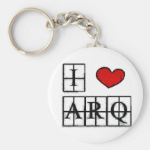 Chaveiro I love ARQ