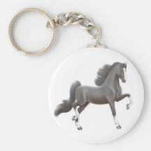 Chaveiro preto de Saddlebred do americano