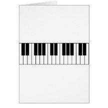 Chaves do piano cartões