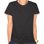 Chaves do piano e notas douradas da música camisetas
