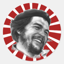 Che Guevara Adesivo Em Formato Redondo