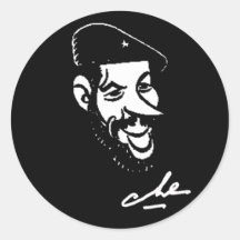 che_guevara adesivos redondos