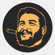 Che Guevara com etiqueta do retrato do charuto Adesivos