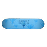 Chefe do número 1 no azul skate personalizado