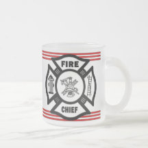 Chefe dos bombeiros canecas