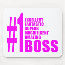 Chefes modernos cor-de-rosa: Chefe do número um Mousepad