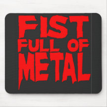 Cheio do punho do metal mouse pads