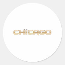 Chicago Adesivos Redondos