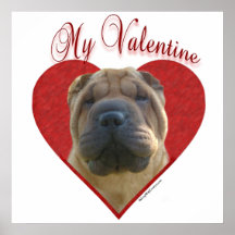 Chinês Shar-Pei meu poster dos namorados