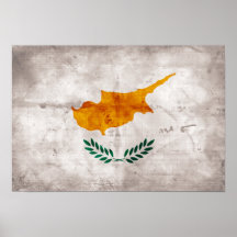 Chipre; Bandeira cipriota Poster