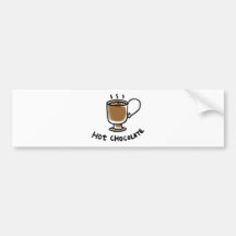 chocolate quente adesivo