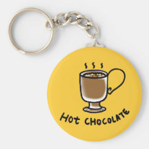 Chocolate quente chaveiro