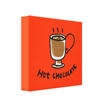 chocolate quente impressão em tela canvas