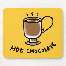 Chocolate quente mouse pads