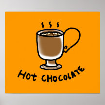 Chocolate quente posteres