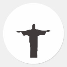 Christ Adesivos Em Formato Redondos