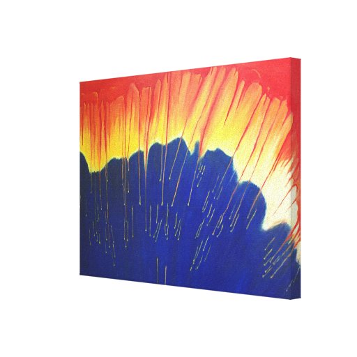 Chuva ácida impressão de canvas envolvida