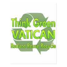 Cidade do Vaticano do pense verde Cartões Postais