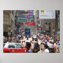 Cidade Traffick de Hong Kong Posters