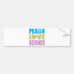 Ciência do amor da paz adesivos