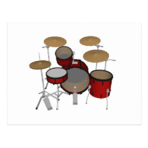 Cilindros: Jogo do cilindro vermelho: modelo 3D: Cartoes Postais