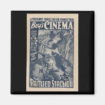 Cinema 1938 dos meninos - o garanhão pintado imas de geladeira