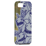 Cinza de //das capas de iphone de //dos coelhos do capas iPhone 5 Case-Mate