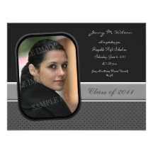 Cinza profissional convites personalizados