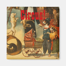 Circo canino - ímã #4 imã de geladeira
