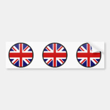 Círculo da bandeira da qualidade de Reino Unido Adesivos
