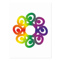 Círculo de espiral of circle spirals cartões postais