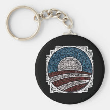 Círculo de Obama Chaveiros