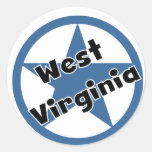 Círculo West Virginia Adesivos Redondos