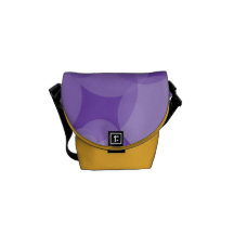 Círculos do roxo da modificação bolsas mensageiro
