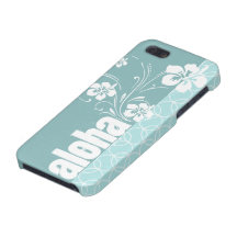 Círculos dos azuis bebés; Aloha iPhone 5 Capas