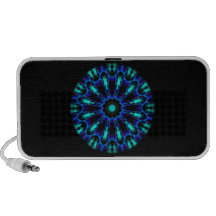 Círculos psicadélicos caixinhas de som para iPod