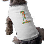 círculos retros chiques roupas para animais de estimação
