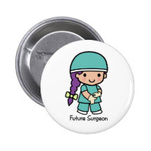 Cirurgião futuro - menina botons