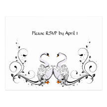 Cisne branca RSVP Cartoes Postais