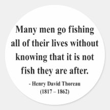 Citações 8a de Thoreau Adesivos Em Formato Redondos