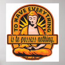 Citações de Buddha para ter tudo Posteres