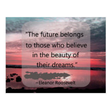 Citações de Eleanor Roosevelt Cartões Postais