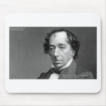Citações & gráfico do amor de Disraeli nos cartões Mousepad