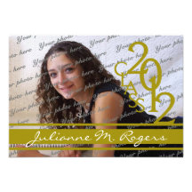 Classe do ouro 2012 da foto convites personalizado
