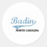 Clássico da cidade de Badin North Carolina Adesivo