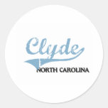 Clássico da cidade de Clyde North Carolina Adesivos