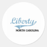 Clássico da cidade de North Carolina da liberdade Adesivos