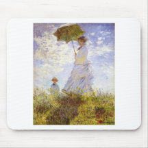 Claude Monet - mulher com o parasol Mouse Pad