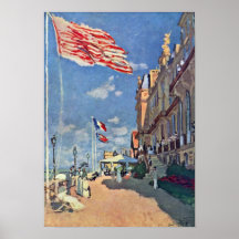 Claude Monet - o DES Roches Noires do hotel Posteres