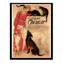 Clínica Chéron do vintage de Steinlen - cartão Cartoes Postais